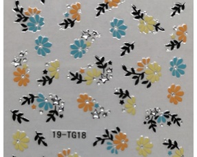 3D Nail Art Sticker - Flower - 19-TG18