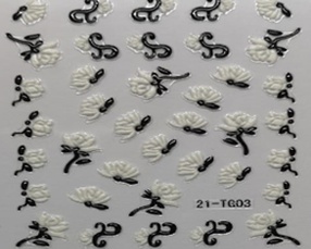 3D Nail Art Sticker - Flower - 21-TG03