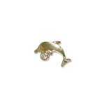 GP001/S – Gold Stud – Dolphin + Stone