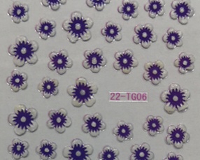 3D Nail Art Sticker - Flower - 22-TG06