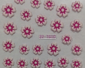 3D Nail Art Sticker - Flower - 22-TG10