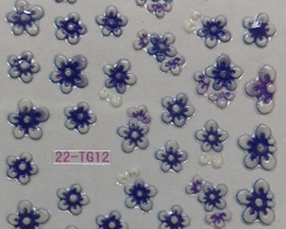 3D Nail Art Sticker - Flower - 22-TG12