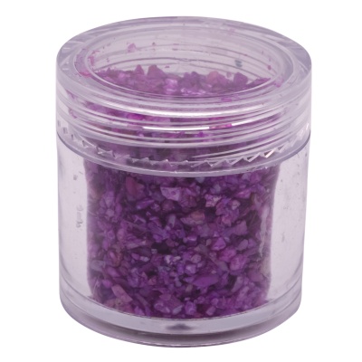 Jar Art  Crushed Shells  Purple