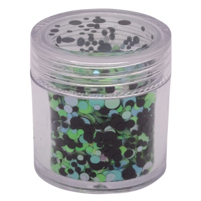 Jar Art - Spangles -  Rainbow Green