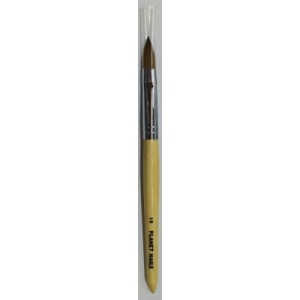 #12 Acrylic Brush - Oval - Wooden Handle