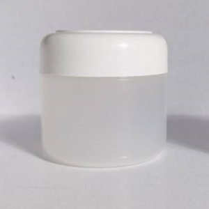 J2 - 125ml Empty Jar (Clear Jar + White Lid)