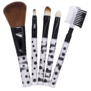 Make-Up Brush Set (5) Black & White