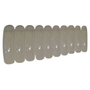 500 X Curved Tips - Natural - in packet