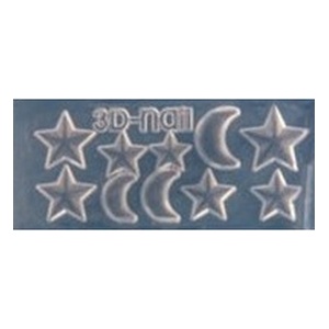3-D Mould SI072 Star and Moon
