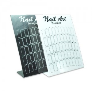 Nail Art Display Board – White/Black