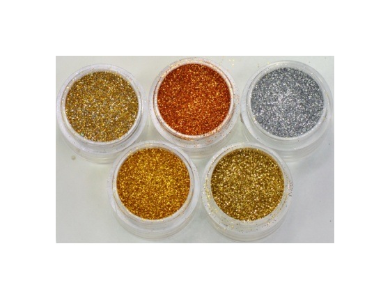Glitter in Jar - Golds (5 Jars)