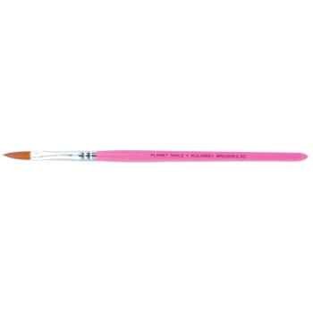 Acrylic Brush  Nr 6 - Wooden Handle Pink